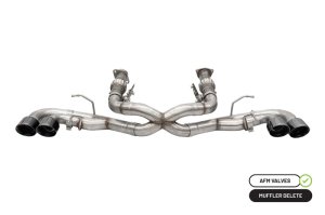 Chevrolet Corvette Performance Exhaust - CORSA Performance - Cat-Back Xtreme - Black - `20-`25